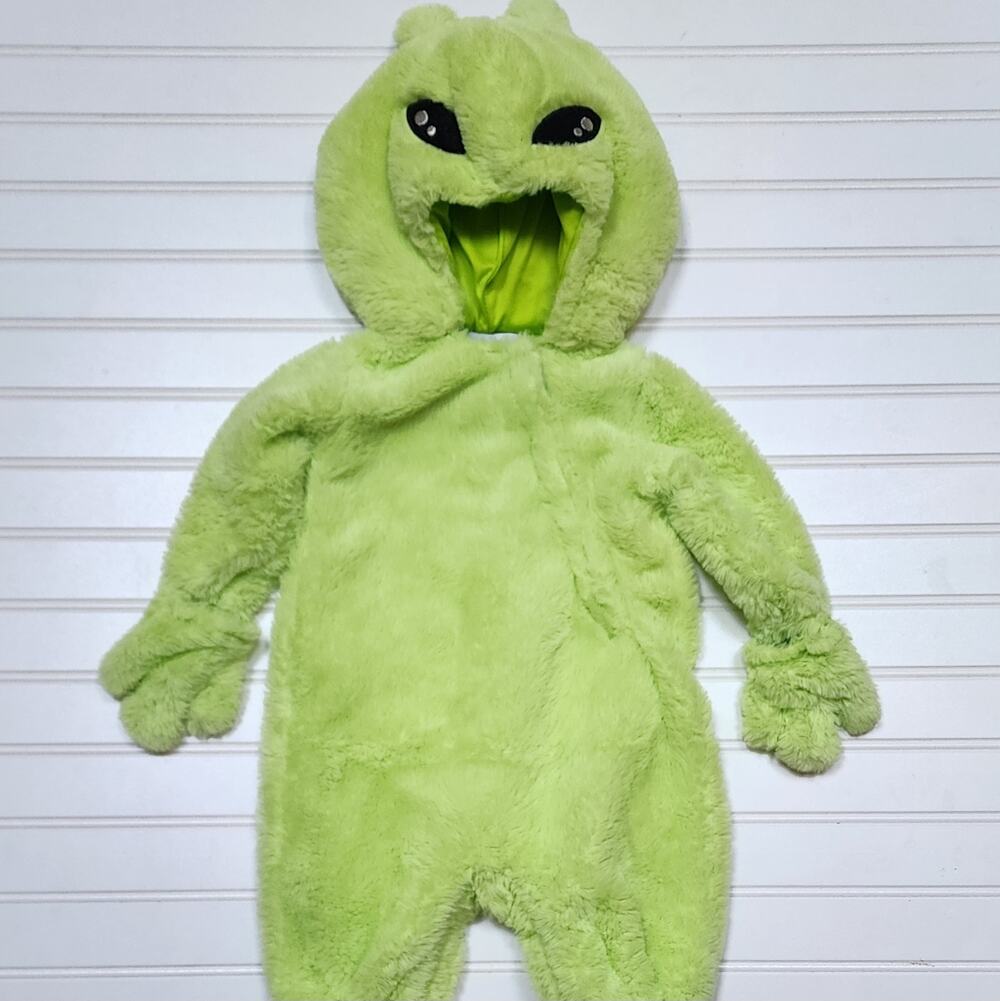 Pottery Barn Kids Green Alien Baby Costume Size 0-6 Months